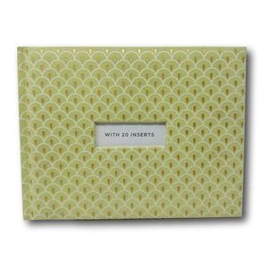 Hallmark Guest Book Pale Green Flocked Multi Occasion Open House Party Memorial